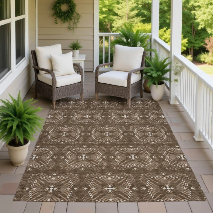Addison Rugs Chantille Brown ACN2563 5ft. x 7ft.6in. Rect. Rug