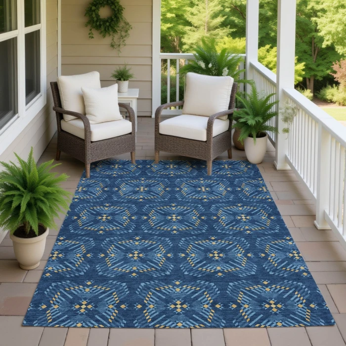 Addison Rugs Chantille Blue ACN2563 8ft. x 10ft. Rect. Rug