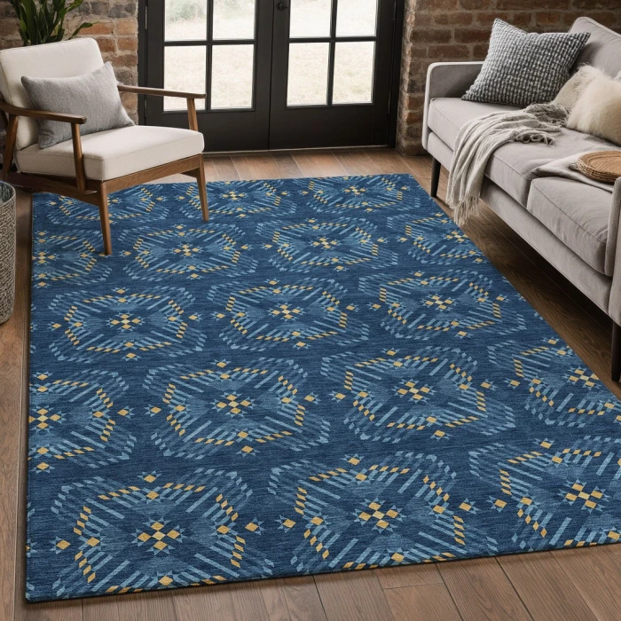 Addison Rugs Chantille Blue ACN2563 8ft. x 10ft. Rect. Rug