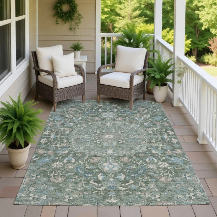 Addison Rugs Chantille Green ACN2564 8ft. x 10ft. Rect. Rug