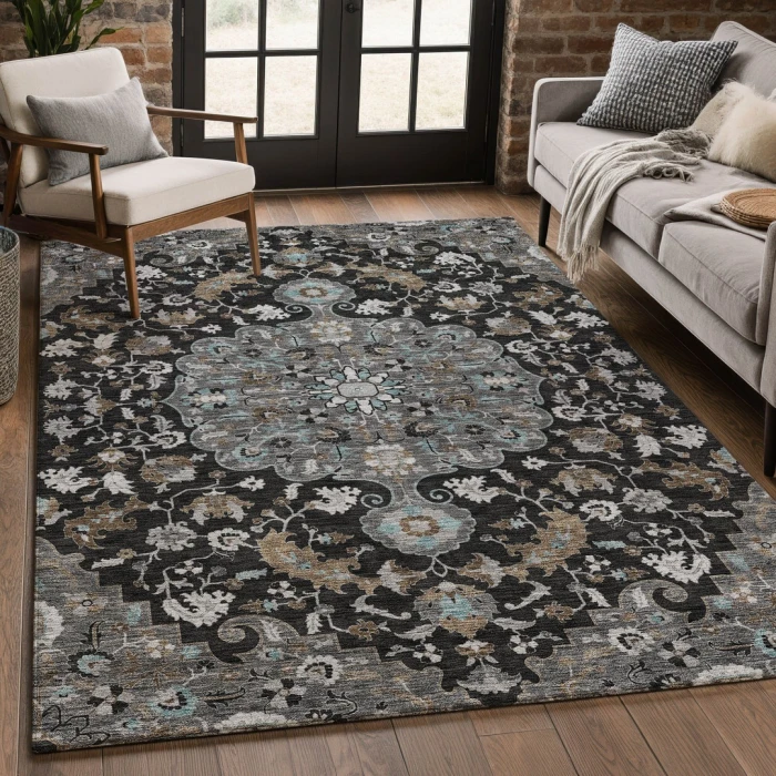 Addison Rugs Chantille Black ACN2564 8ft. x 10ft. Rect. Rug