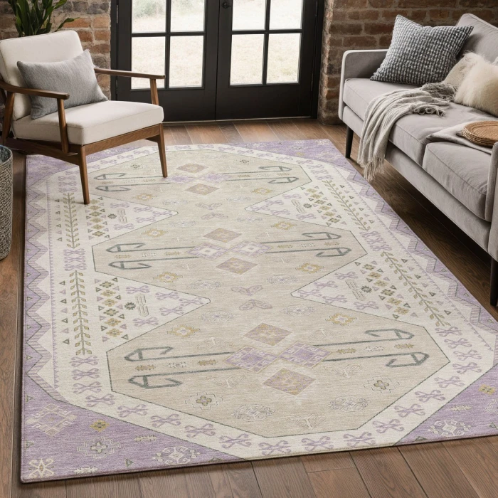 Addison Rugs Chantille Purple ACN2565 5ft. x 7ft.6in. Rect. Rug