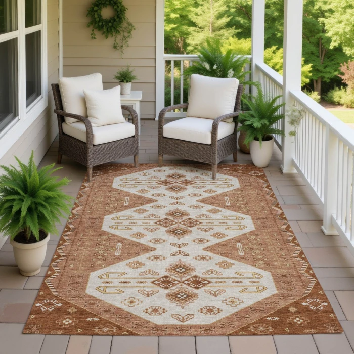Addison Rugs Chantille Orange ACN2565 5ft. x 7ft.6in. Rect. Rug