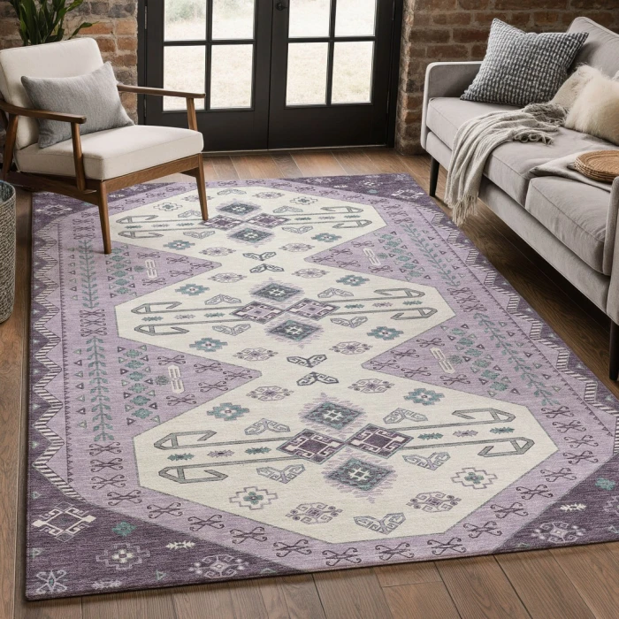 Addison Rugs Chantille Purple ACN2565 5ft. x 7ft.6in. Rect. Rug