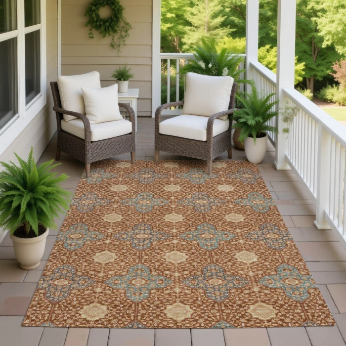 Addison Rugs Chantille Orange ACN2566 9ft. x 12ft. Rect. Rug