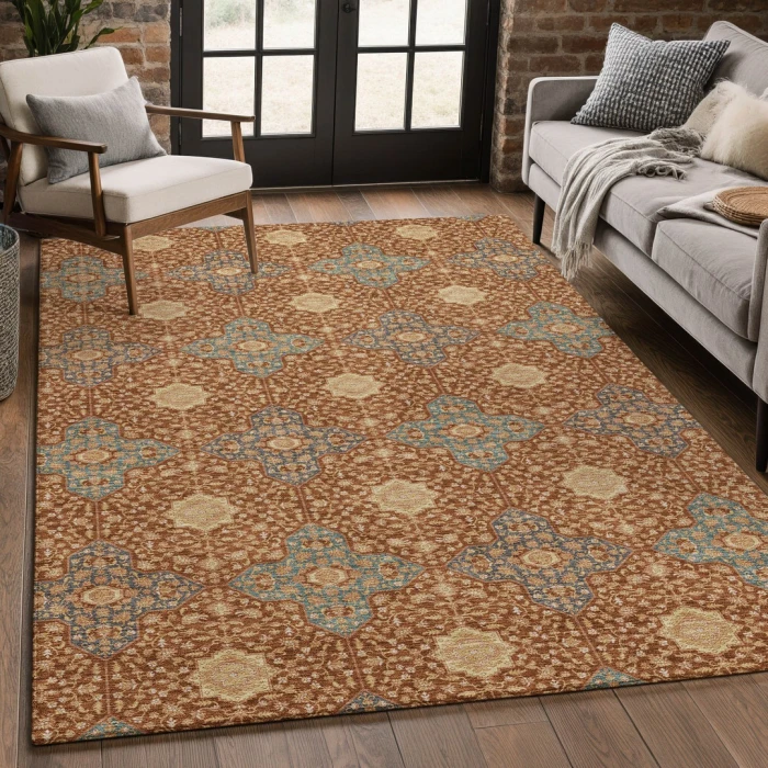 Addison Rugs Chantille Orange ACN2566 9ft. x 12ft. Rect. Rug