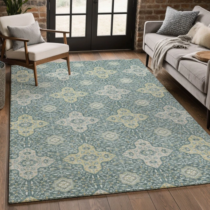 Addison Rugs Chantille Teal ACN2566 8ft. x 10ft. Rect. Rug