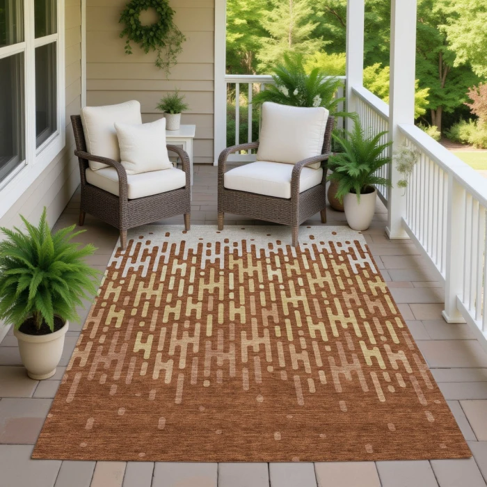 Addison Rugs Chantille Orange ACN2567 5ft. x 7ft.6in. Rect. Rug