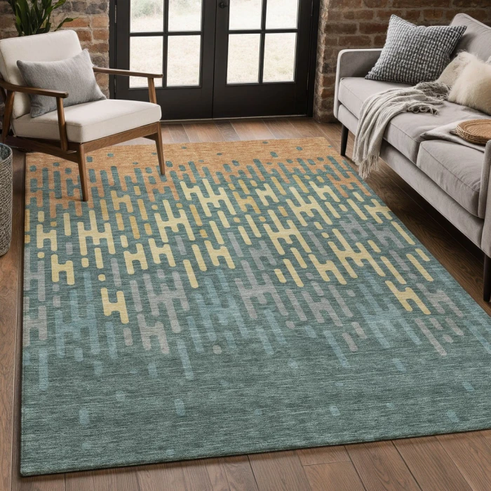 Addison Rugs Chantille Teal ACN2567 5ft. x 7ft.6in. Rect. Rug