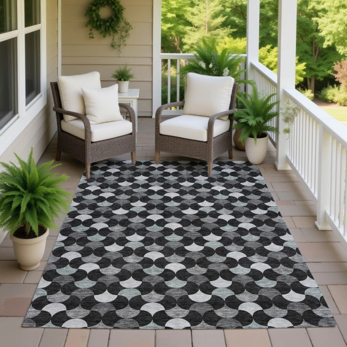 Addison Rugs Chantille Black ACN2568 5ft. x 7ft.6in. Rect. Rug