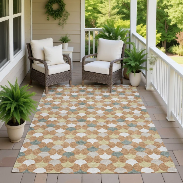 Addison Rugs Chantille Orange ACN2568 5ft. x 7ft.6in. Rect. Rug