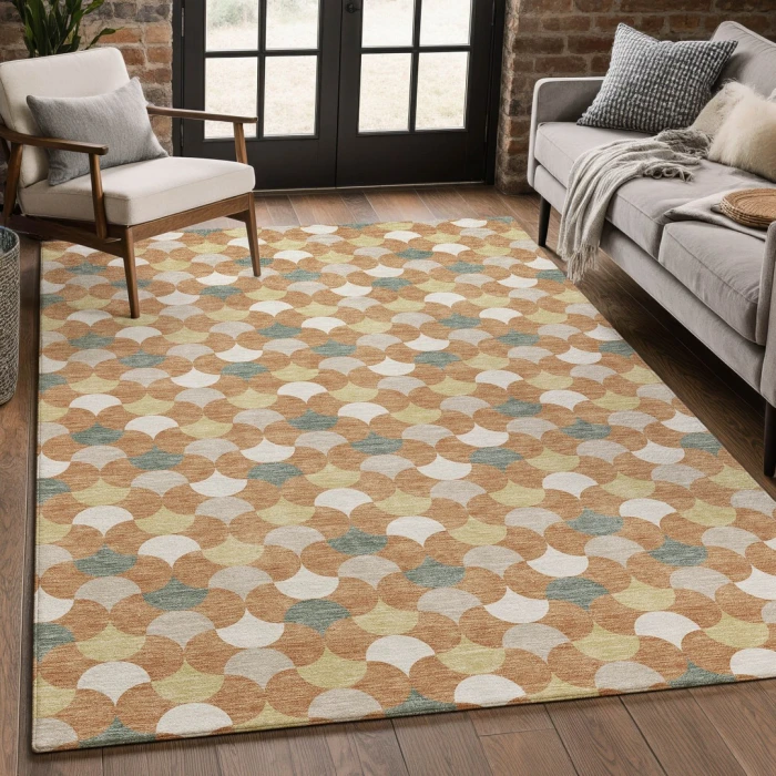 Addison Rugs Chantille Orange ACN2568 5ft. x 7ft.6in. Rect. Rug