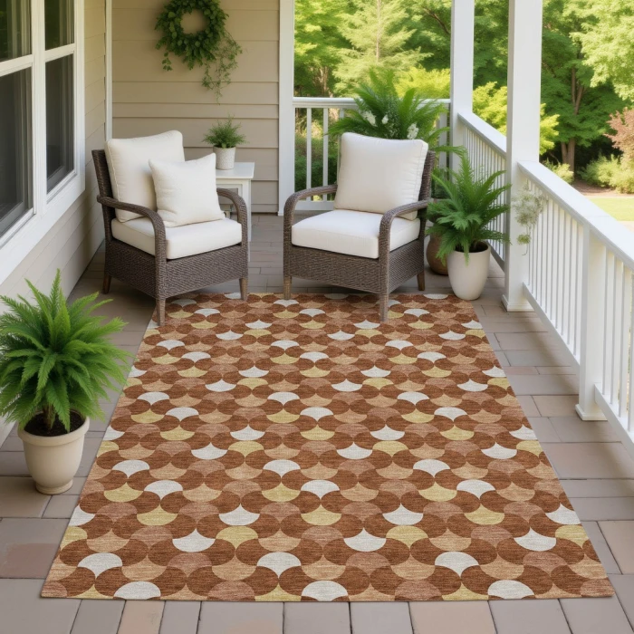 Addison Rugs Chantille Orange ACN2568 9ft. x 12ft. Rect. Rug