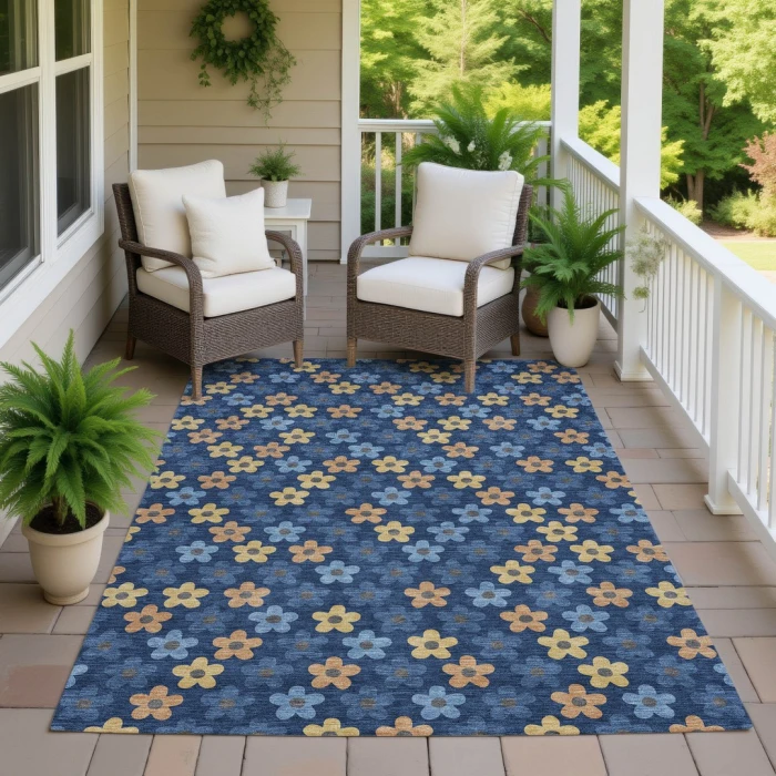 Addison Rugs Chantille Blue ACN2569 8ft. x 10ft. Rect. Rug