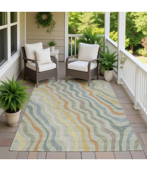 Addison Rugs Chantille Green ACN2570 9ft. x 12ft. Rect. Rug