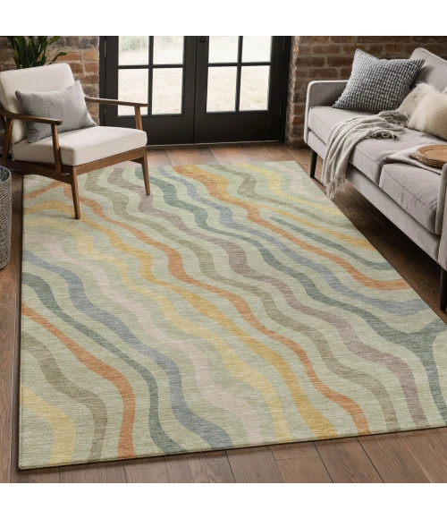Addison Rugs Chantille Green ACN2570 9ft. x 12ft. Rect. Rug