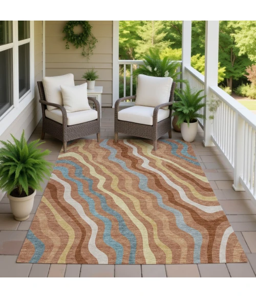 Addison Rugs Chantille Orange ACN2570 9ft. x 12ft. Rect. Rug
