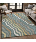 Addison Rugs Chantille Teal ACN2570 9ft. x 12ft. Rect. Rug