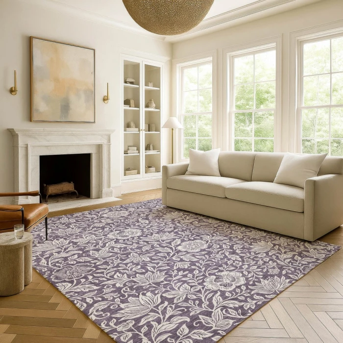 Addison Rugs Chantille Purple ACN2572 5ft. x 7ft.6in. Rect. Rug