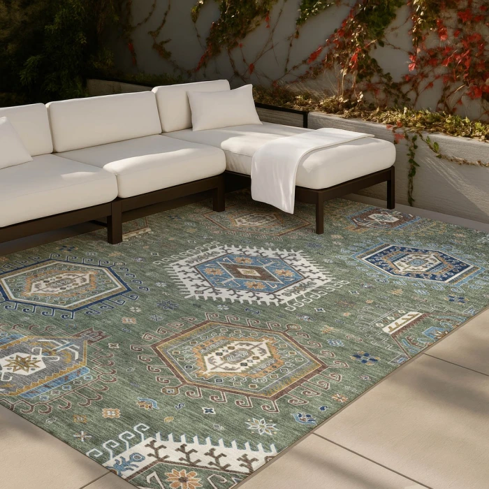 Addison Rugs Chantille Green ACN2574 5ft. x 7ft.6in. Rect. Rug
