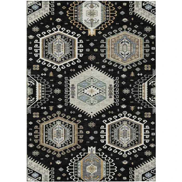Addison Rugs Chantille Black ACN2574 5ft. x 7ft.6in. Rect. Rug