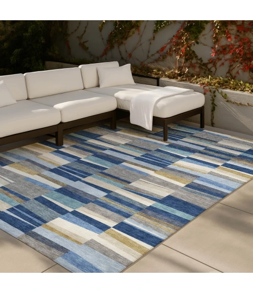 Addison Rugs Chantille Blue ACN2575 5ft. x 7ft.6in. Rect. Rug