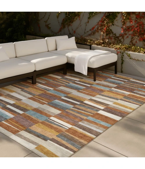 Addison Rugs Chantille Orange ACN2575 9ft. x 12ft. Rect. Rug