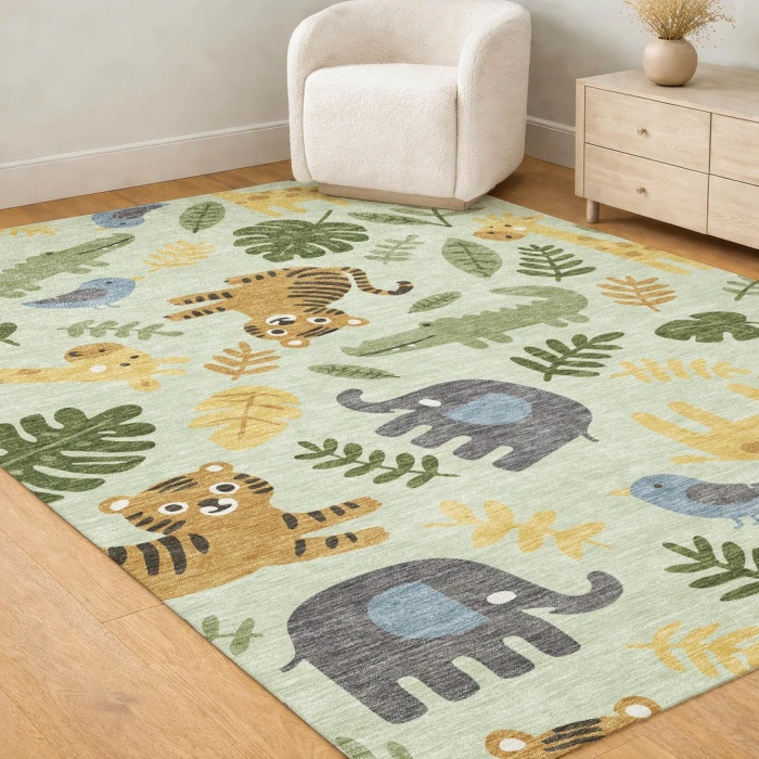 Addison Rugs Chantille Green ACN2578 8ft. x 10ft. Rect. Rug