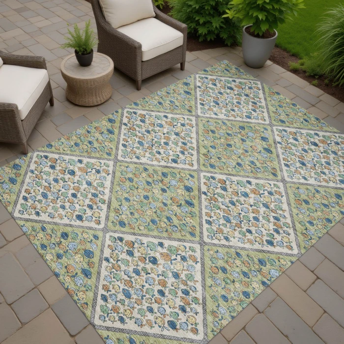 Addison Rugs Chantille Green ACN2579 5ft. x 7ft.6in. Rect. Rug