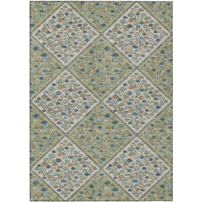 Addison Rugs Chantille Green ACN2579 5ft. x 7ft.6in. Rect. Rug