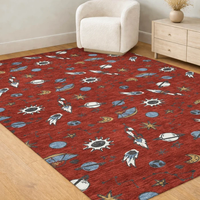 Addison Rugs Chantille Red ACN2580 8ft. x 10ft. Rect. Rug