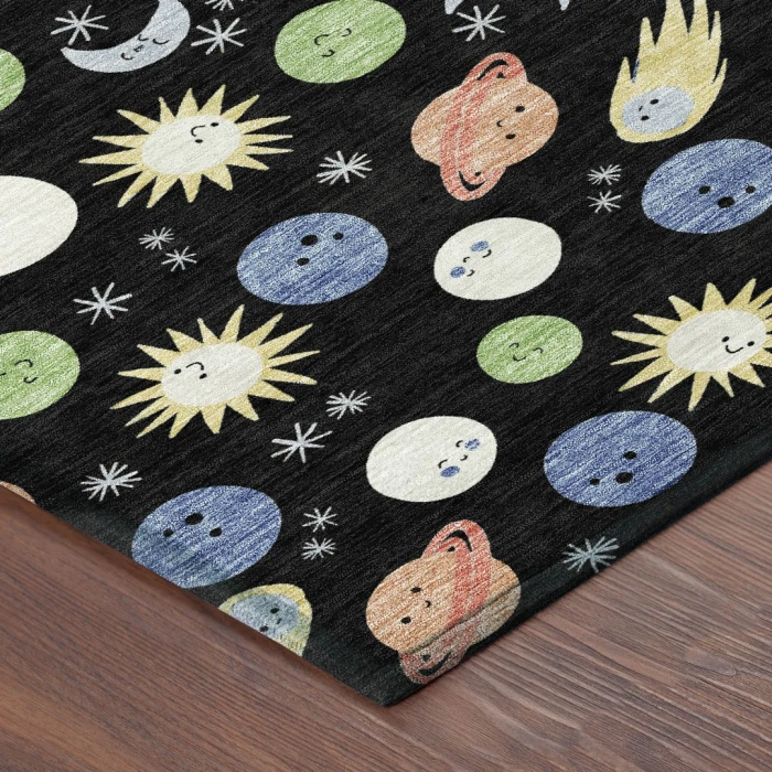 Addison Rugs Chantille Black ACN2581 9ft. x 12ft. Rect. Rug
