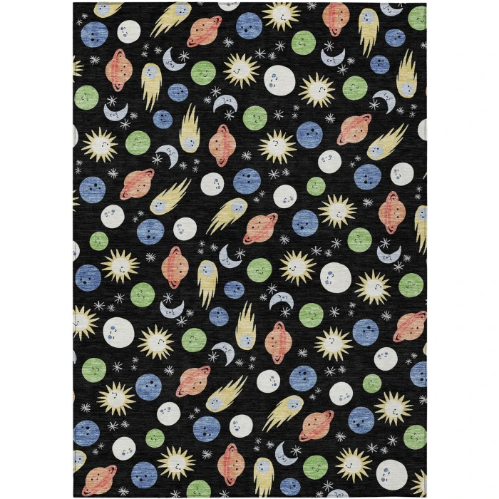 Addison Rugs Chantille Black ACN2581 9ft. x 12ft. Rect. Rug