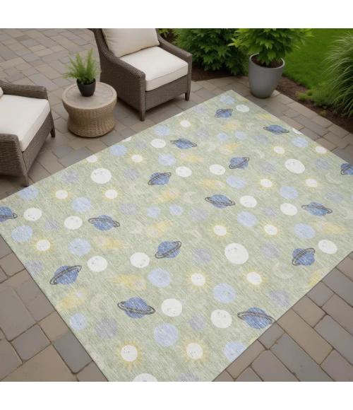 Addison Rugs Chantille Green ACN2581 9ft. x 12ft. Rect. Rug