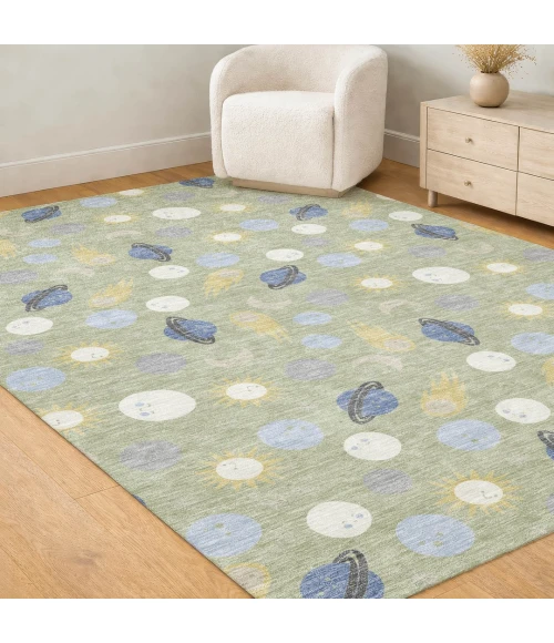 Addison Rugs Chantille Green ACN2581 9ft. x 12ft. Rect. Rug