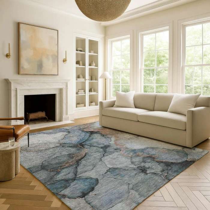 Addison Rugs Chantille Blue ACN2590 5ft. x 7ft.6in. Rect. Rug