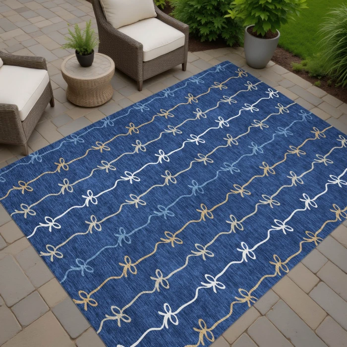 Addison Rugs Chantille Blue ACN2593 9ft. x 12ft. Rect. Rug