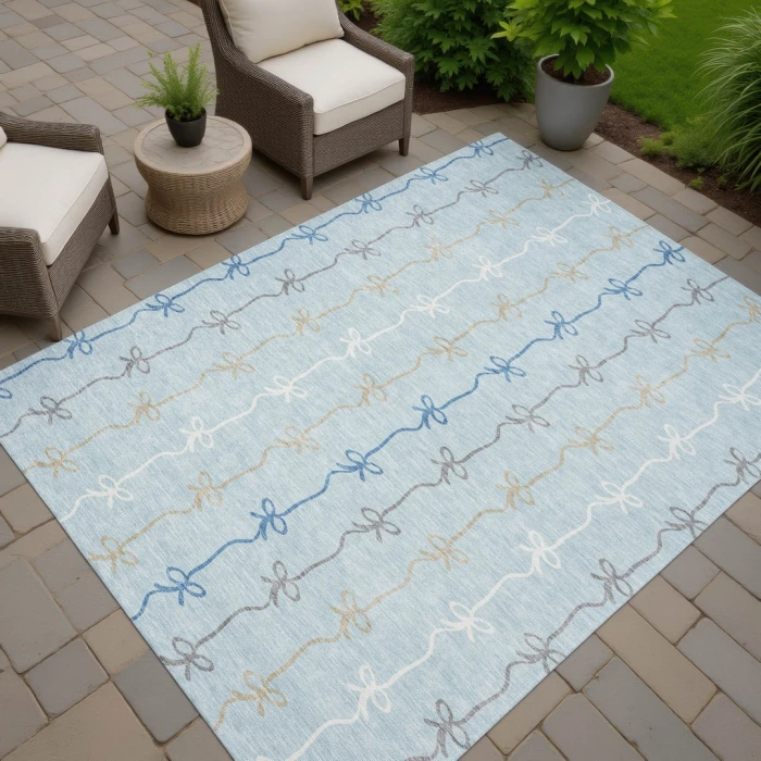 Addison Rugs Chantille Blue ACN2593 9ft. x 12ft. Rect. Rug