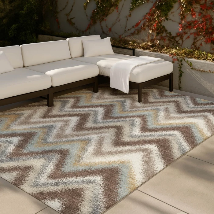 Addison Rugs Chantille Brown ACN2596 9ft. x 12ft. Rect. Rug