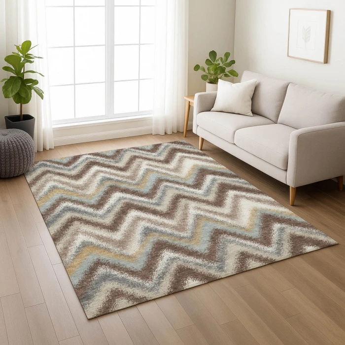 Addison Rugs Chantille Brown ACN2596 9ft. x 12ft. Rect. Rug