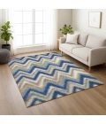 Addison Rugs Chantille Blue ACN2596 5ft. x 7ft.6in. Rect. Rug