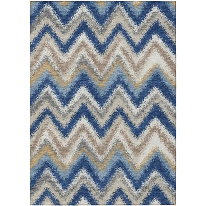 Addison Rugs Chantille Blue ACN2596 5ft. x 7ft.6in. Rect. Rug