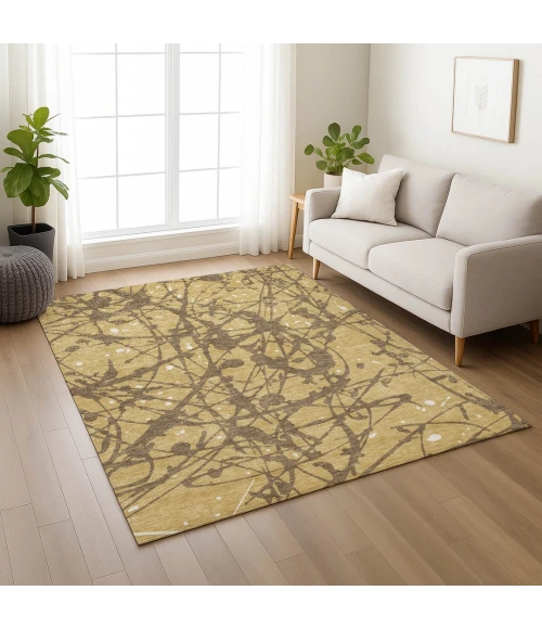 Addison Rugs Chantille Gold ACN2597 8ft. x 10ft. Rect. Rug