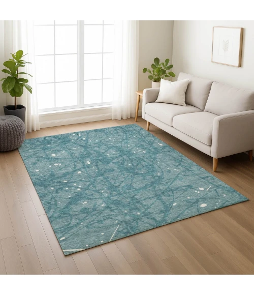 Addison Rugs Chantille Teal ACN2597 9ft. x 12ft. Rect. Rug