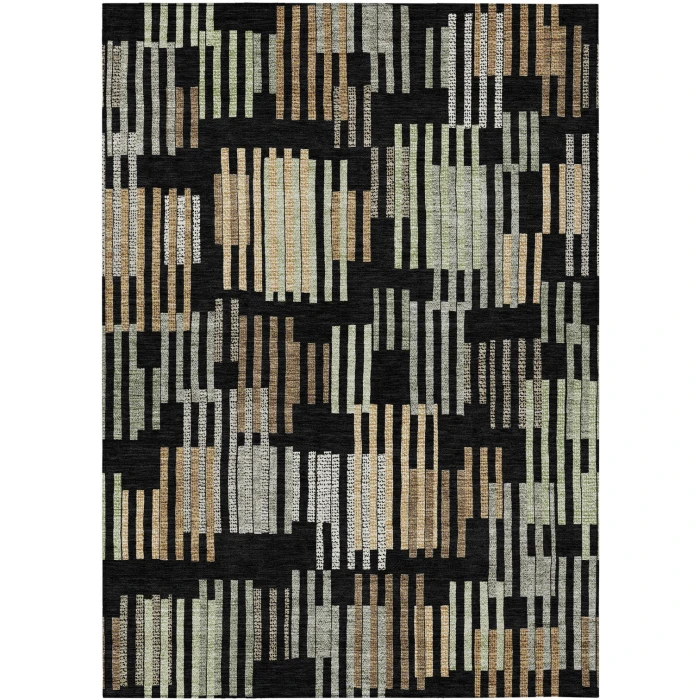 Addison Rugs Chantille Black ACN2598 5ft. x 7ft.6in. Rect. Rug