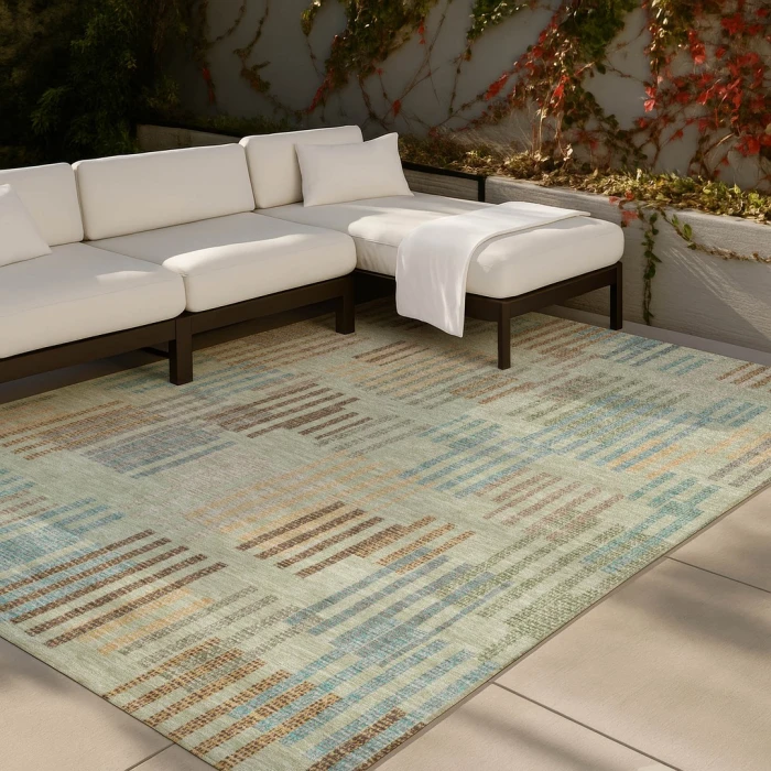 Addison Rugs Chantille Green ACN2598 8ft. x 10ft. Rect. Rug