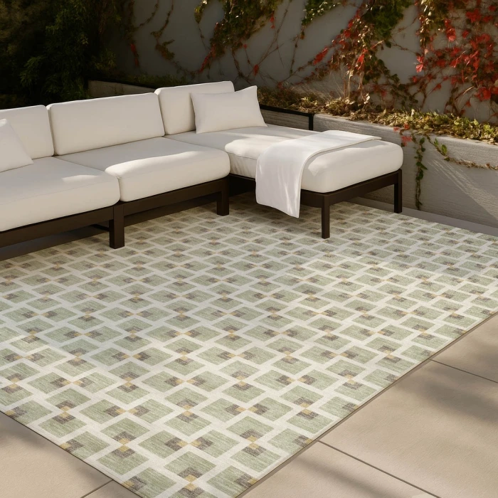 Addison Rugs Chantille Green ACN2602 9ft. x 12ft. Rect. Rug