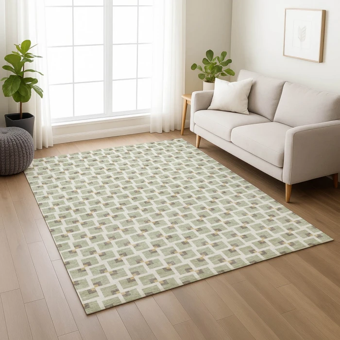 Addison Rugs Chantille Green ACN2602 9ft. x 12ft. Rect. Rug