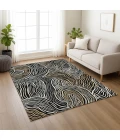 Addison Rugs Chantille Black ACN2603 9ft. x 12ft. Rect. Rug