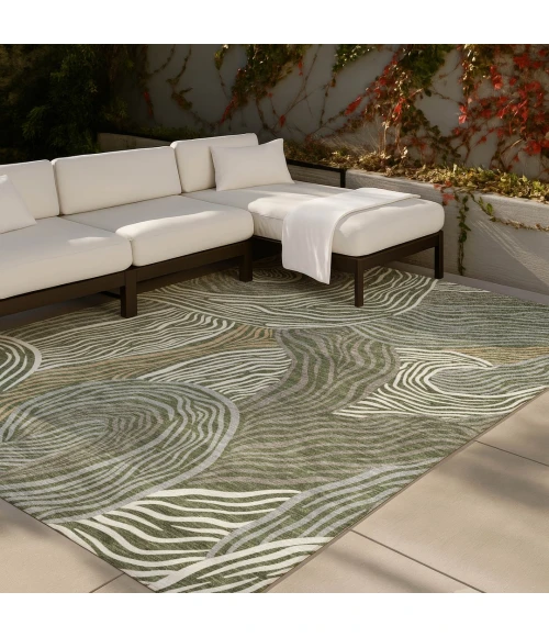 Addison Rugs Chantille Green ACN2603 8ft. x 10ft. Rect. Rug